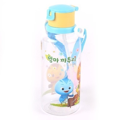 엄마까투리 어깨끈 빨대물병(380ml) 