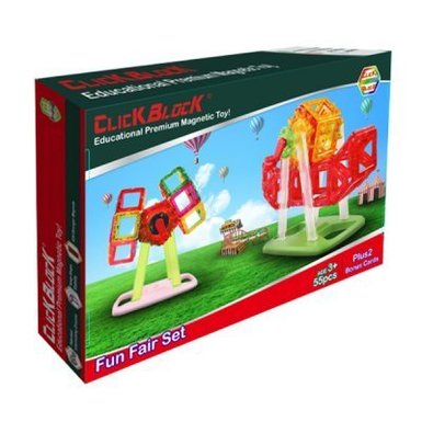 55PCS 맥킨더 자석블록 클릭블록 펀페어 세트