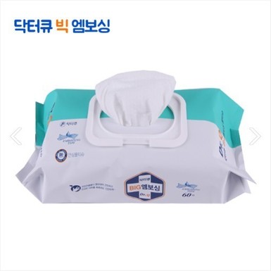 프리미엄 엠보싱 물티슈 60매 1박스(20팩)