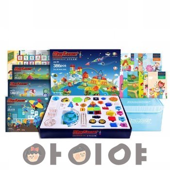 386PCS 맥킨더 자석블록 클릭블록-NEW브레인에듀 세트