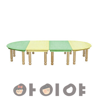 AI원목친환경책상/10인용(유치)/U50001