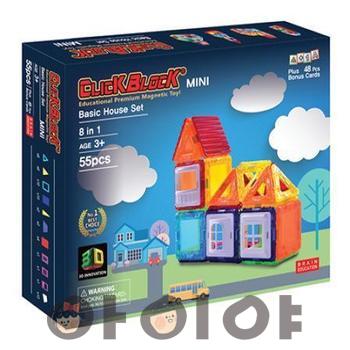 55PCS 맥킨더 자석블록 베이직하우스 세트