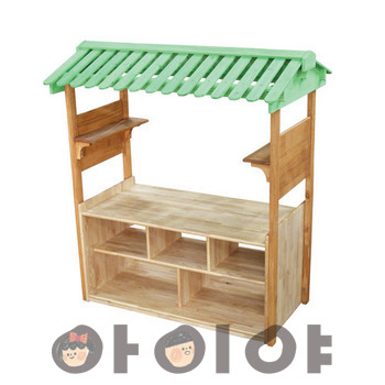 AI지붕형 샐러드빠/6인유치책상(고무나무)/U80001  